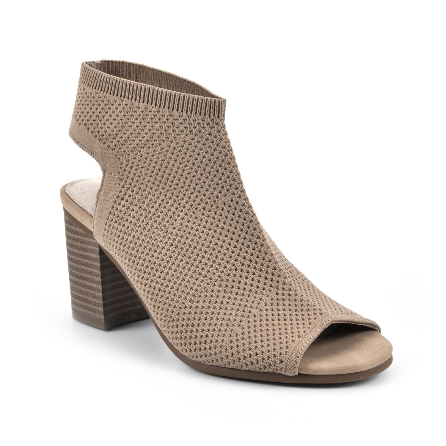 kohls peep toe booties