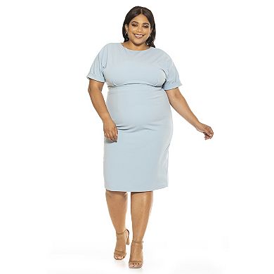 Plus Size ALEXIA ADMOR Jacqueline Dolman-Sleeve Sheath Dress