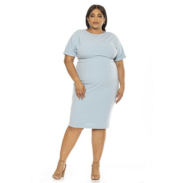 Plus Size ALEXIA ADMOR Jacqueline Dolman-Sleeve Sheath Dress