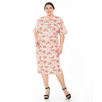 Plus Size ALEXIA ADMOR Jacqueline Dolman-Sleeve Sheath Dress