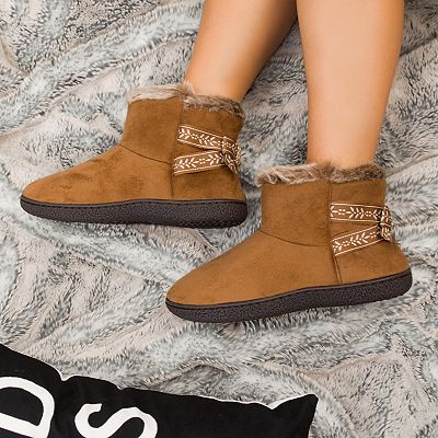 Isotoner bootie slippers kohl's outlet