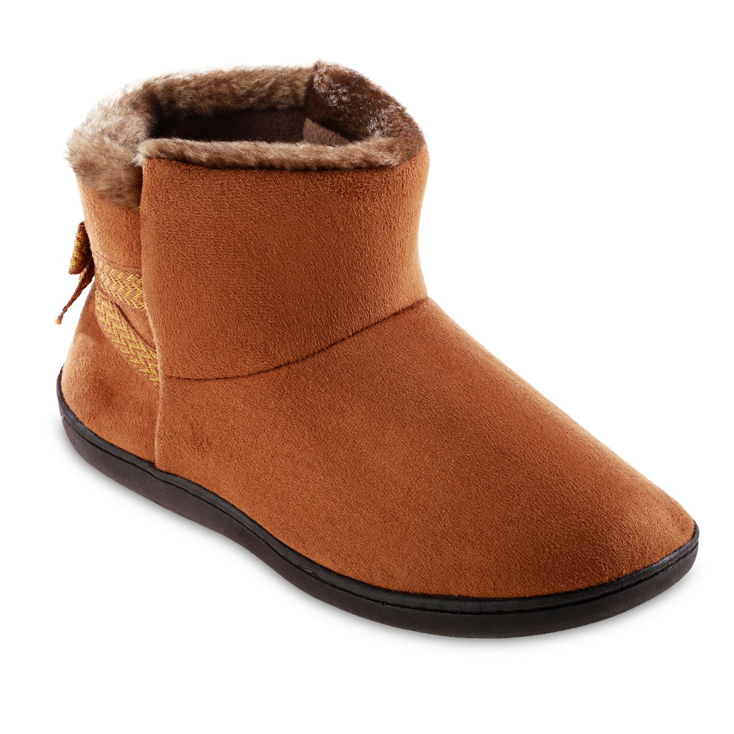 ladies zip up boot slippers