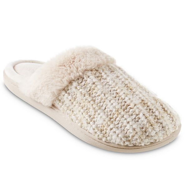 ISOTONER Womens Sweater Knit Tessa Tall Boot House Slipper with All Around Memory Foam Comfort