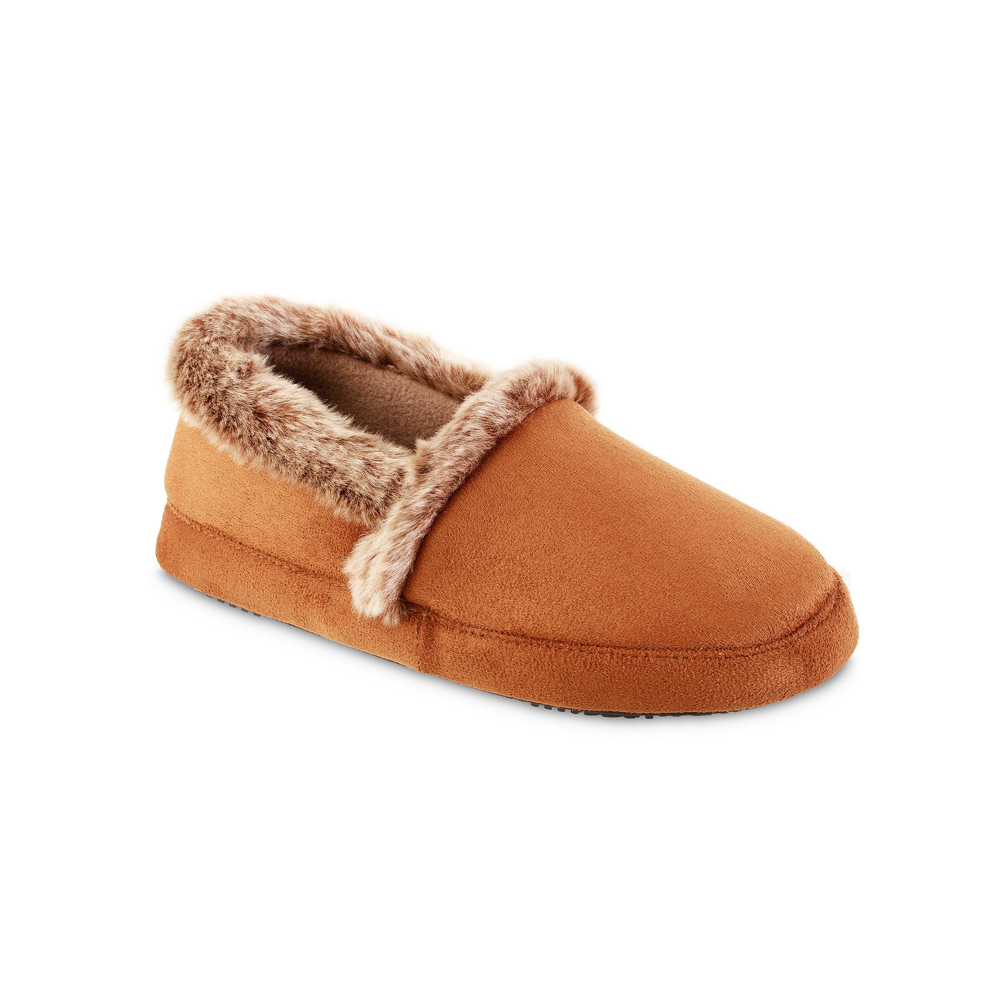 Womens Isotoner Closed Back Slippers, Size: Small, Red