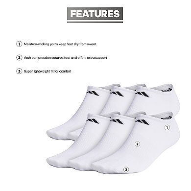 Big & Tall adidas 6-pack Superlite II climalite No-Show Socks