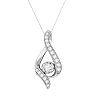 Sirena Collection 14k White Gold 3/8-ct. T.W. Round-Cut Diamond Teardrop Pendant