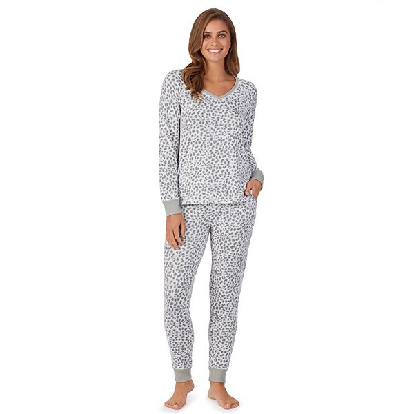 Women's Cuddl Duds® Sweater Knit Pajama Top & Banded Bottom Pajama ...