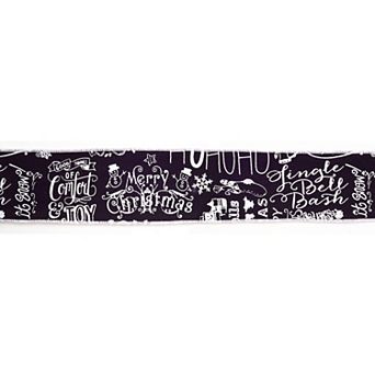 Melrose Ribbon Holiday 4" X 10 Yards Black Ribbon