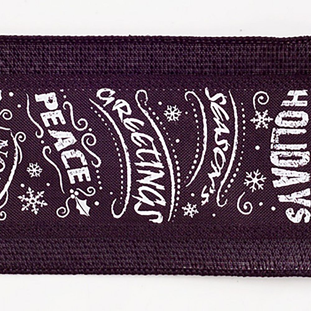 Melrose International Holiday Berry Ribbon (Set of 2)