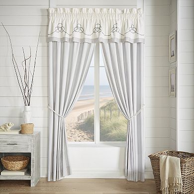 37 West Simona Ivory Window Straight Valance