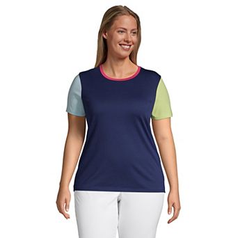 Plus Size Lands' End Relaxed Supima Cotton Crewneck Tee