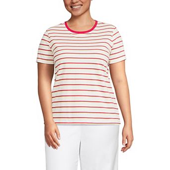 Plus Size Lands' End Relaxed Supima Cotton Crewneck Tee
