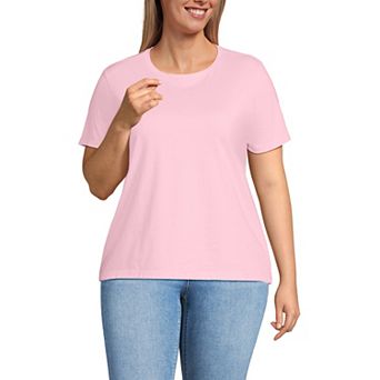 Plus Size Lands' End Relaxed Supima Cotton Crewneck Tee