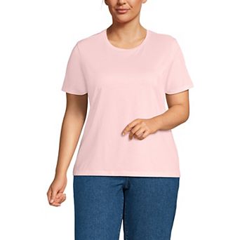 Plus Size Lands' End Relaxed Supima Cotton Crewneck Tee
