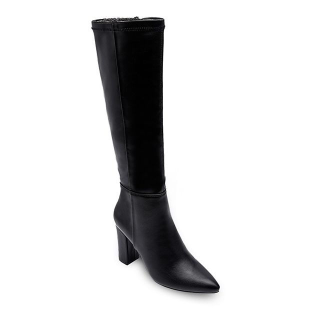 Kohls black knee high hot sale boots