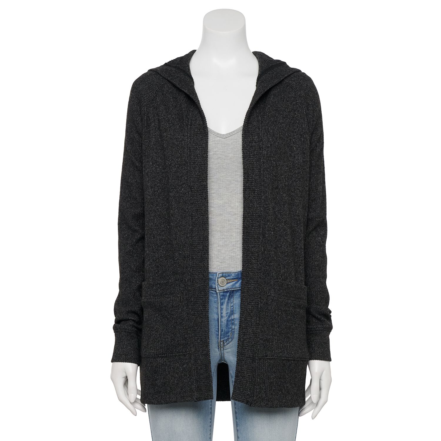 juniors black cardigan