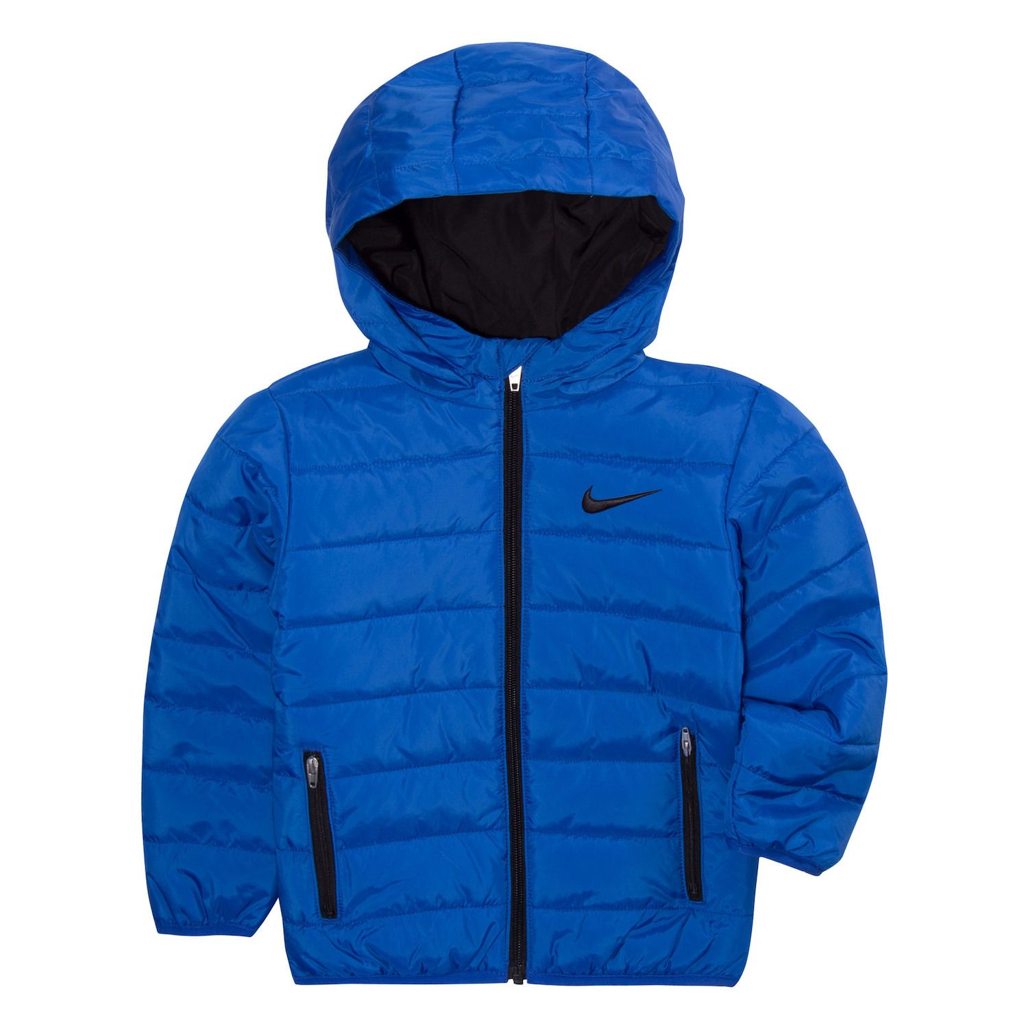 blue nike puffer coat