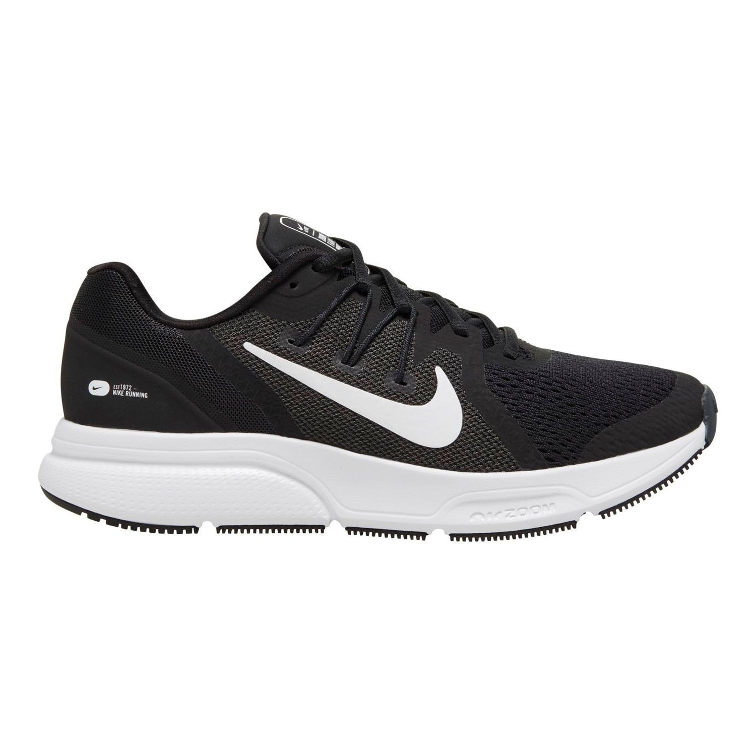 nike womens running shoes black and white