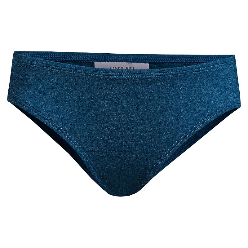 Girls 2-20 Lands' End Bikini Bottoms in Regular, Slim & Plus Size, Girl's, Size: 16 PLUS, Deep Tropical Blue