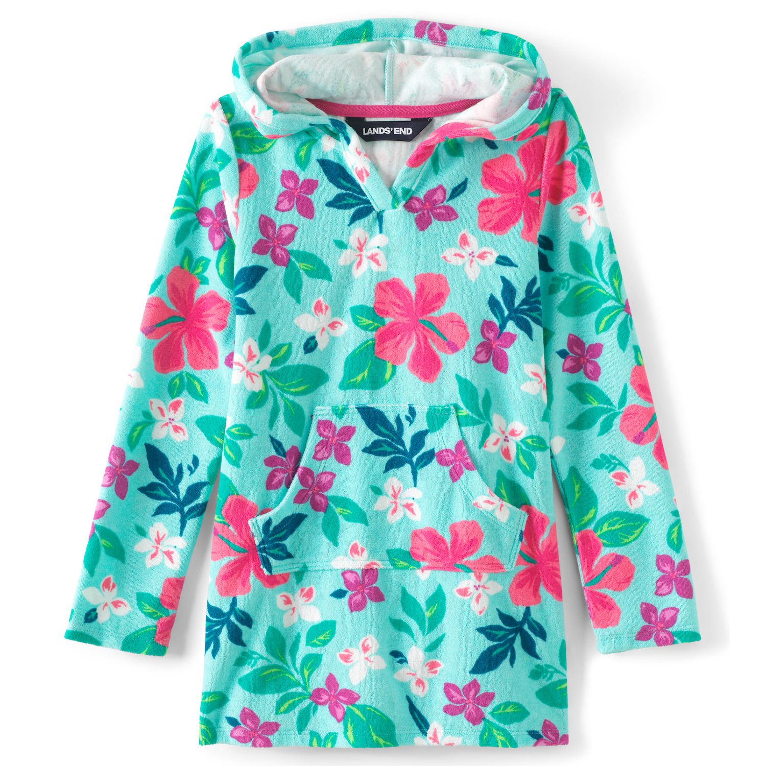 Image for Lands' End Girls 7-16 Hooded Swim Cover-up at Kohl's.