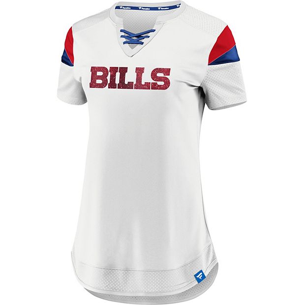 Buffalo Bills Ladies French Terry Long Sleeve V-Neck Top