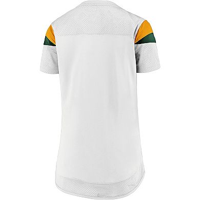 Women's Fanatics Green Bay Packers Athena White Out Top