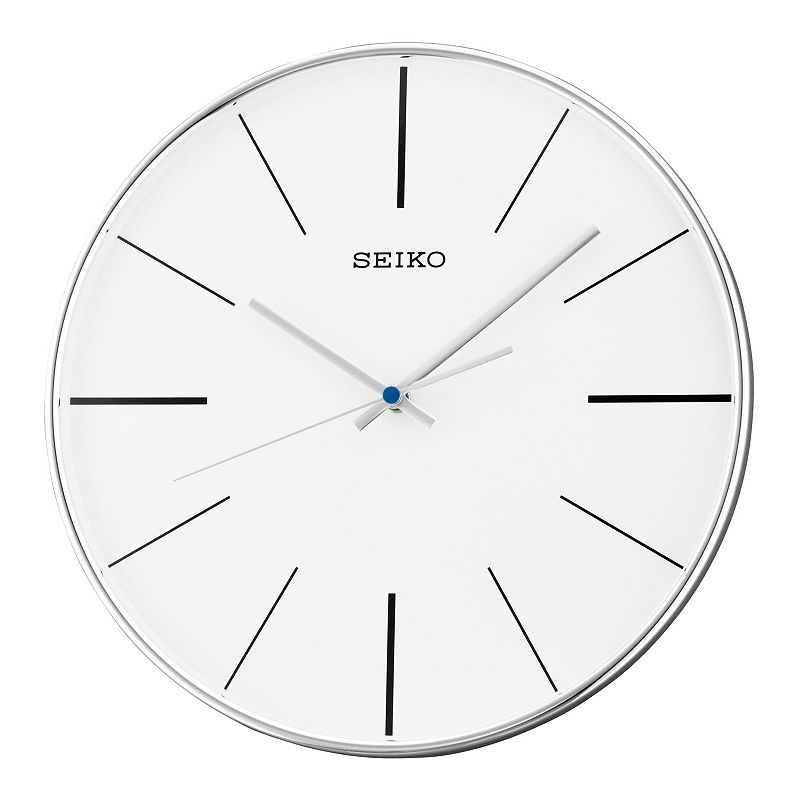 Seiko Lenox Wall Clock, White, 12
