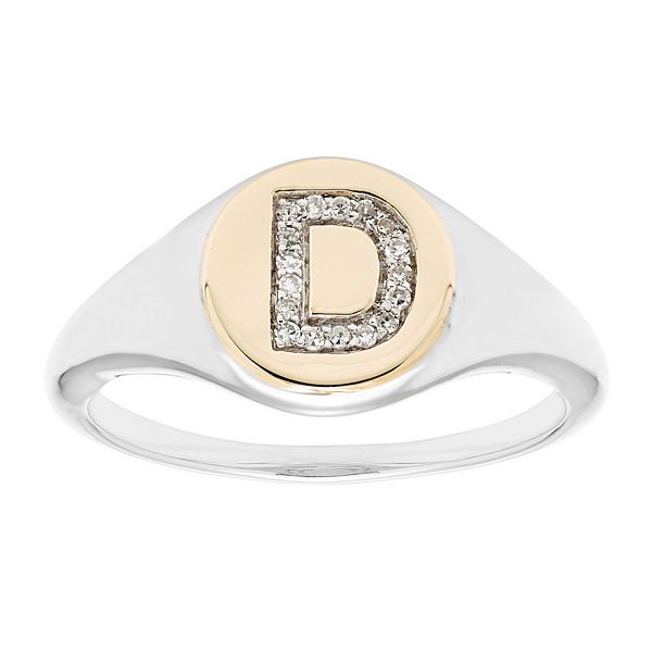 It's Personal 14k Gold Over Sterling Silver Diamond Accent Initial