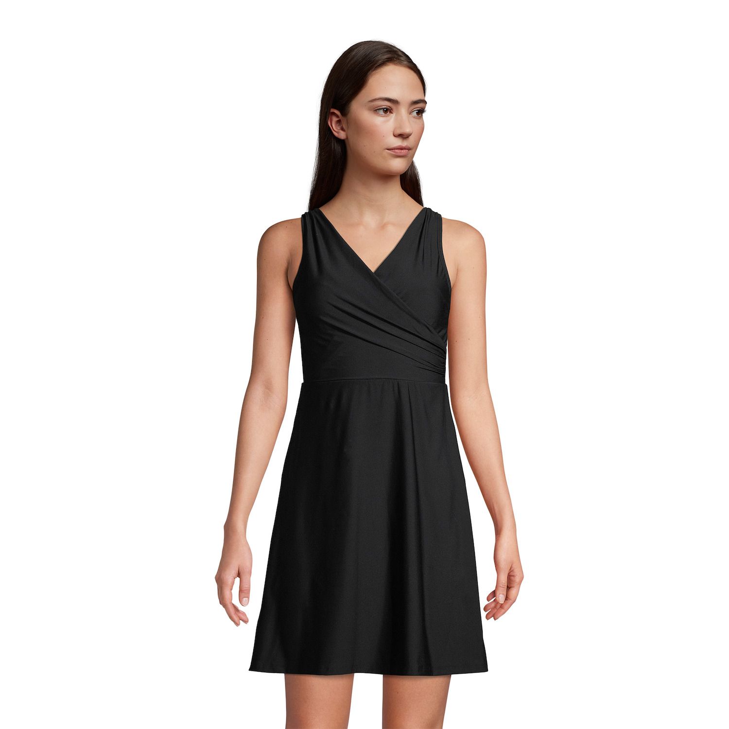 swim dress black