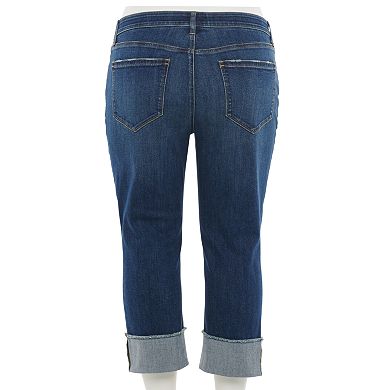 Plus Size EVRI™ Cuffed Capri Jeans