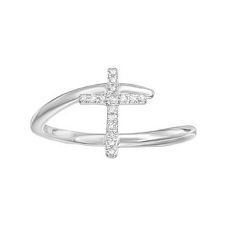 Gemminded 10k Gold Diamond Accent Bypass Ring