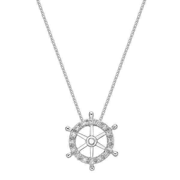 Ship Wheel Pendant