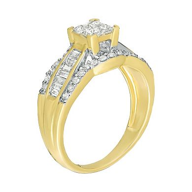 Gemminded 10k Gold 1 Carat T.W. Diamond Ring