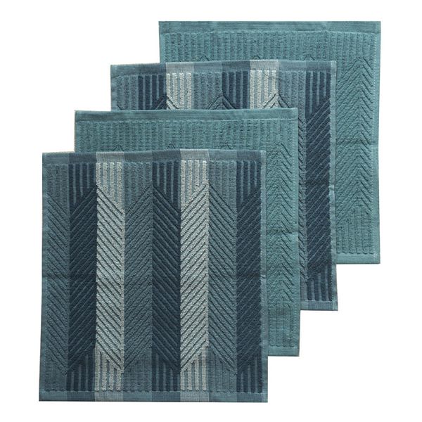 Food Network™ Carve Dishcloth 4-pk. - Aqua