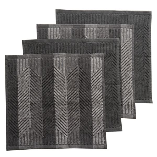 Food Network™ Carve Dishcloth 4-pk. - Gray