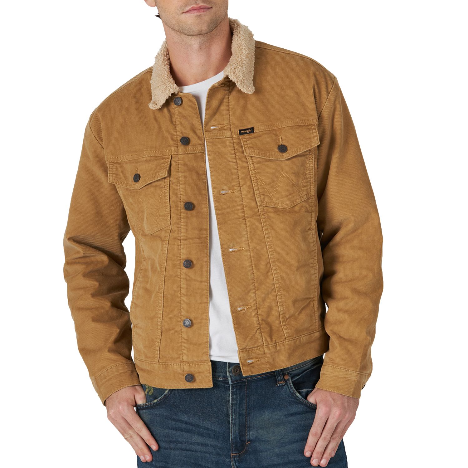 wrangler sherpa lined jacket