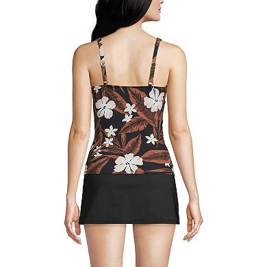 Women's Lands' End Surplice Underwire Tankini Top