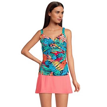 Women's Lands' End Surplice Underwire Tankini Swimsuit Top