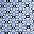 Lake Blue Geo Floral