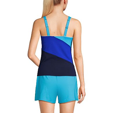 Women's Lands' End Bust Minimizer Squareneck Tankini Top