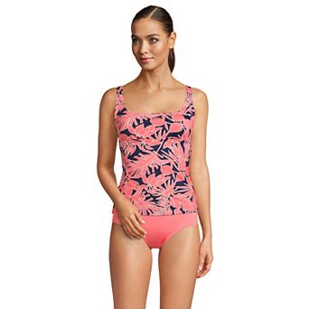 Women's Lands' End Bust Minimizer UPF 50 Underwire Tankini Swimsuit Top