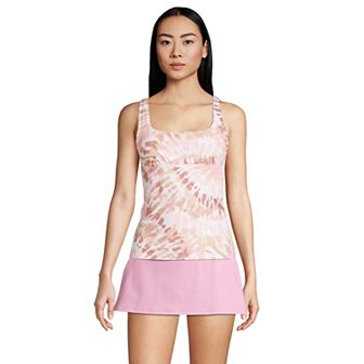 Women's Lands' End Bust Minimizer UPF 50 Underwire Tankini Swimsuit Top