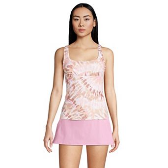 Women's Lands' End Bust Minimizer UPF 50 Underwire Tankini Swimsuit Top