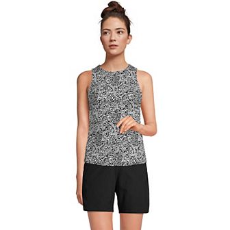 Women's Lands' End UPF 50 Bust Minimizer Tankini Swimsuit Top