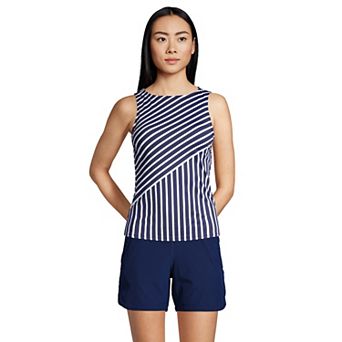 Women's Lands' End UPF 50 Bust Minimizer Tankini Swimsuit Top