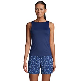 Women's Lands' End UPF 50 Bust Minimizer Tankini Swimsuit Top