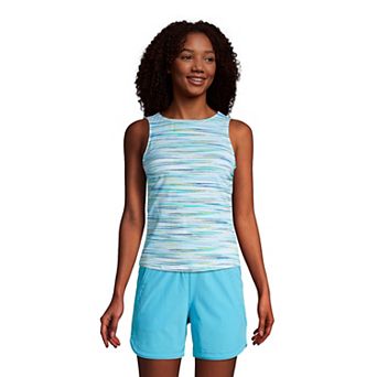 Women's Lands' End UPF 50 Bust Minimizer Tankini Swimsuit Top