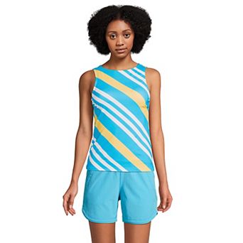 Women's Lands' End UPF 50 Bust Minimizer Tankini Swimsuit Top