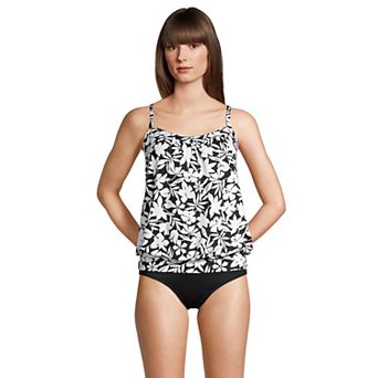 Women's Lands' End UPF 50 Blouson Tankini Swimsuit Top
