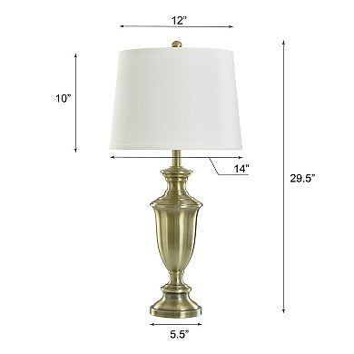 Antique Inspired Steel Table Lamp